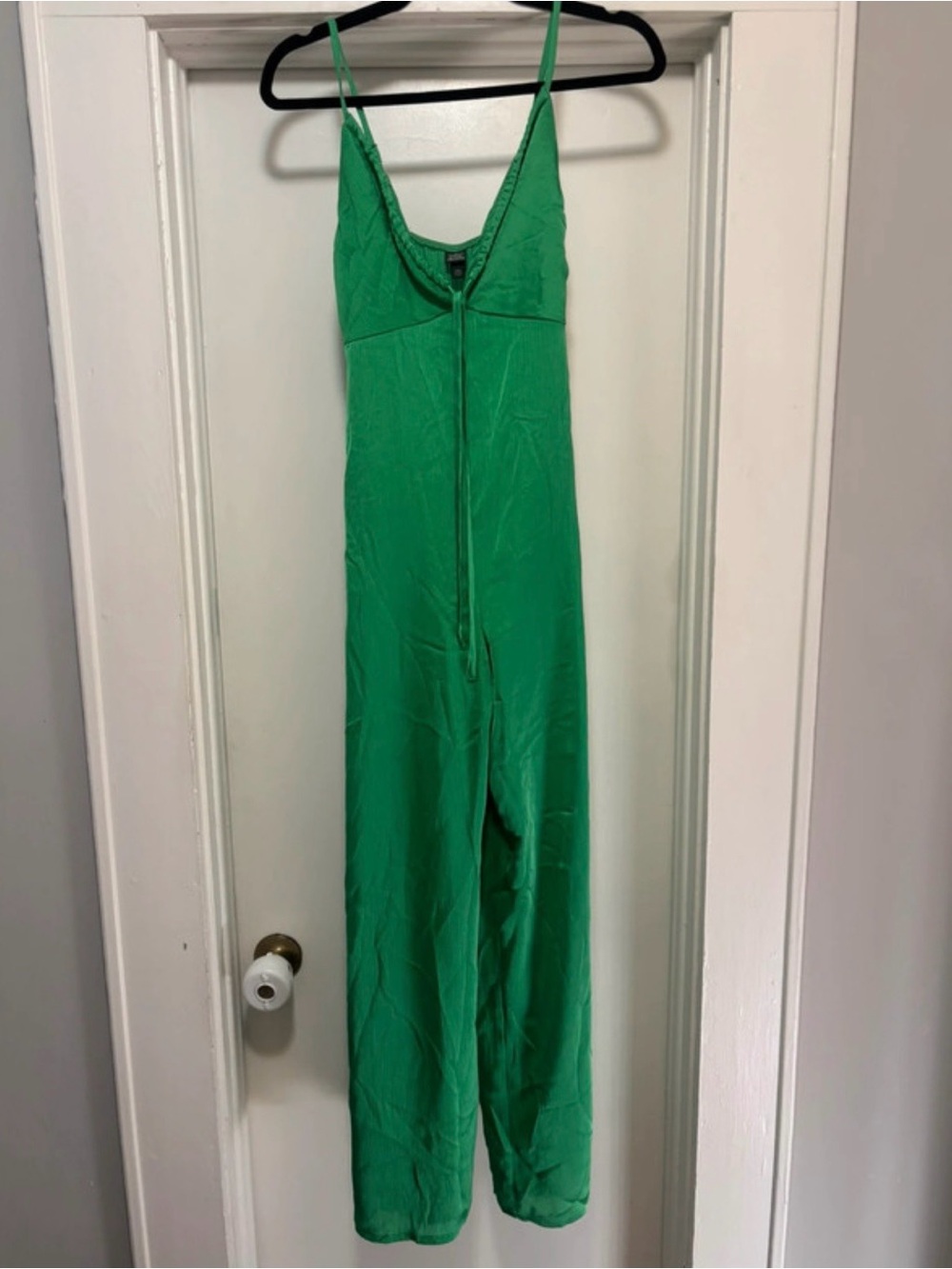 wild fable Emerald Green Spaghetti-Strap Jumpsuit